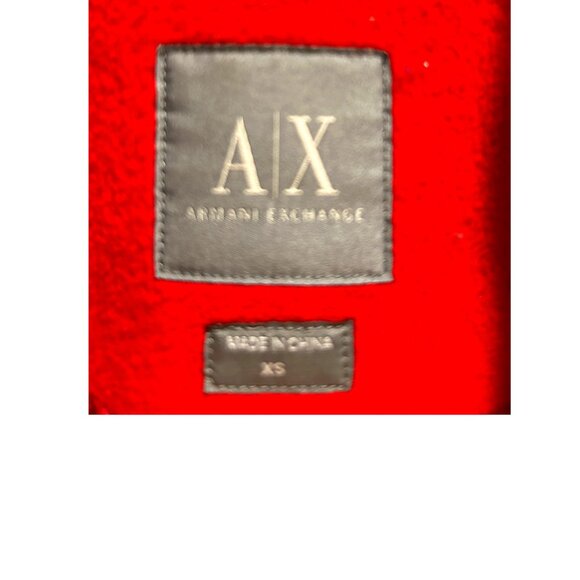 Armani Exchange Red Wool-Blend Long Coat - Size XS - Picture 4 of 4